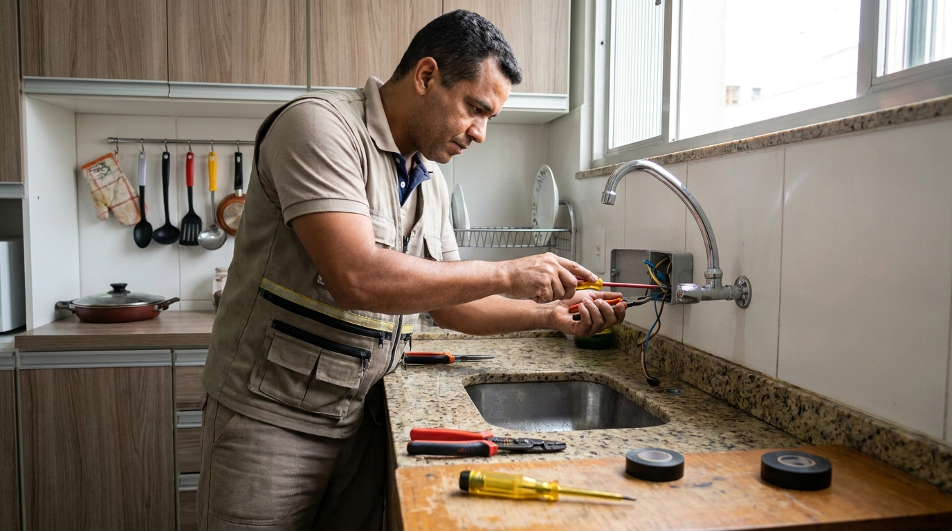 Instalação em Cozinha ou Área Gourmet em Joinville‑SC