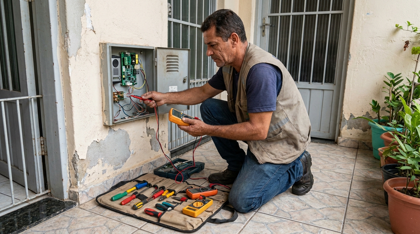 Troca de Fiação de Interfone em Joinville‑SC